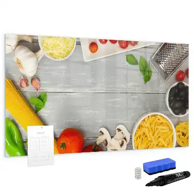 Beschreibbare Magnettafel Zutaten