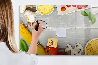 Beschreibbare Magnettafel Zutaten