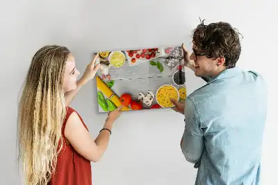 Beschreibbare Magnettafel Zutaten