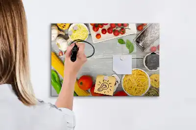 Beschreibbare Magnettafel Zutaten
