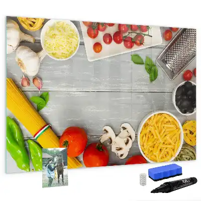 Beschreibbare Magnettafel Zutaten