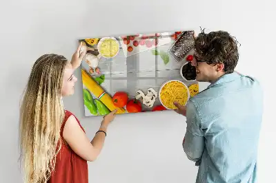 Beschreibbare Magnettafel Zutaten