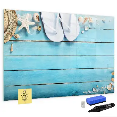 Schreib-Magnettafel als Urlaubszubehör