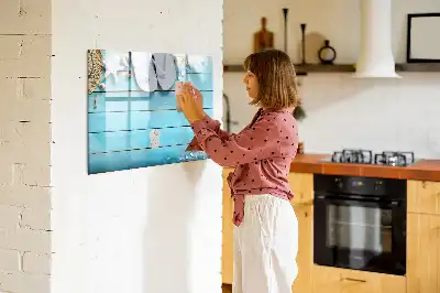 Schreib-Magnettafel als Urlaubszubehör