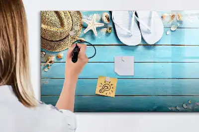 Schreib-Magnettafel als Urlaubszubehör