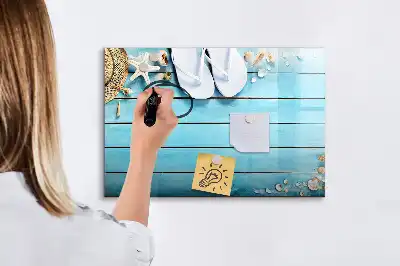 Schreib-Magnettafel als Urlaubszubehör