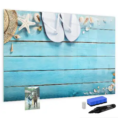 Schreib-Magnettafel als Urlaubszubehör