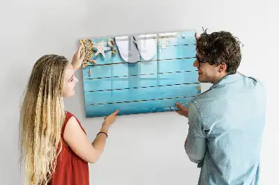 Schreib-Magnettafel als Urlaubszubehör