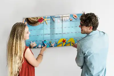 Schreib-Magnettafel als Strandzubehör