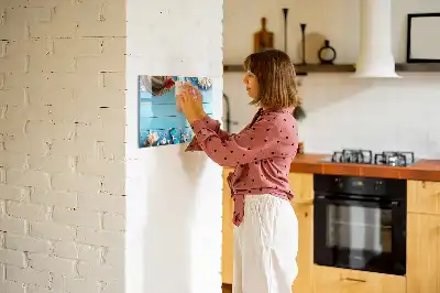 Schreib-Magnettafel als Strandzubehör