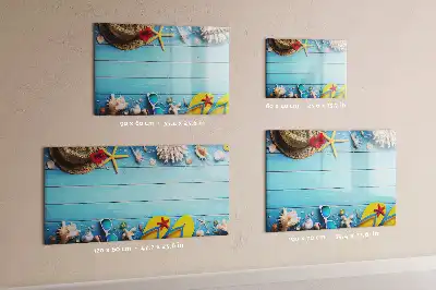 Schreib-Magnettafel als Strandzubehör