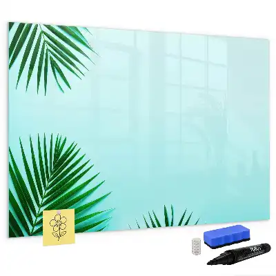 Schreib-Magnettafel im Design Palmenblätter