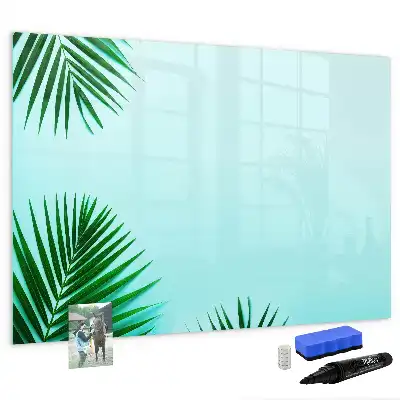 Schreib-Magnettafel im Design Palmenblätter