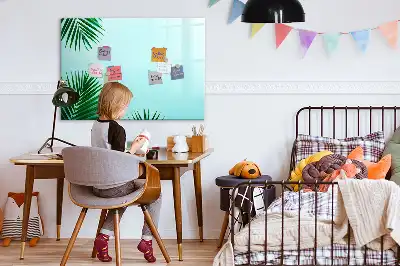 Schreib-Magnettafel im Design Palmenblätter
