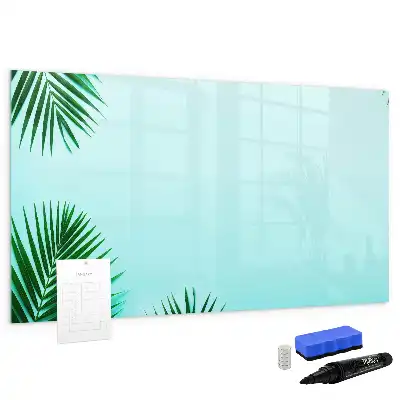 Schreib-Magnettafel im Design Palmenblätter