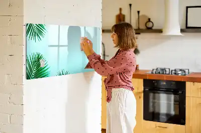 Schreib-Magnettafel im Design Palmenblätter