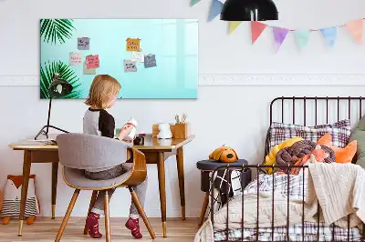 Schreib-Magnettafel im Design Palmenblätter