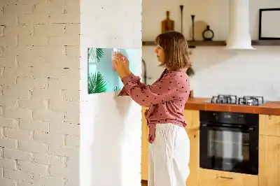 Schreib-Magnettafel im Design Palmenblätter
