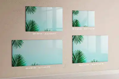 Schreib-Magnettafel im Design Palmenblätter