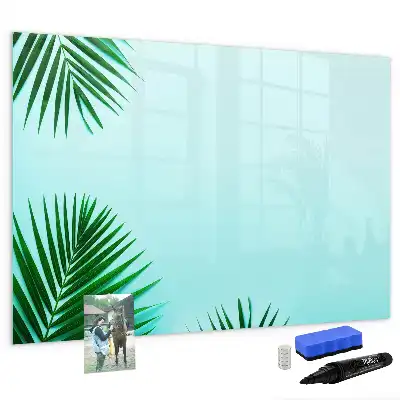 Schreib-Magnettafel im Design Palmenblätter