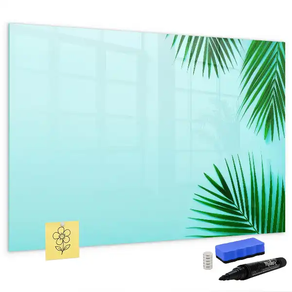 Magnettafel mit Motiv Exotische Blätter