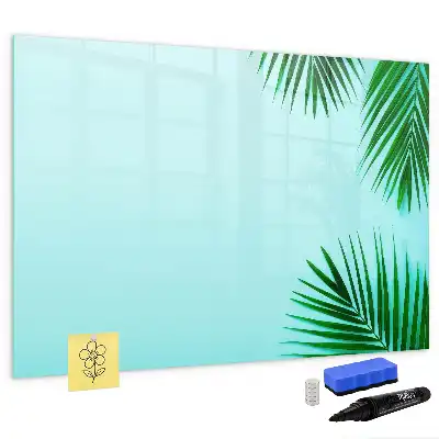 Magnettafel mit Motiv Exotische Blätter