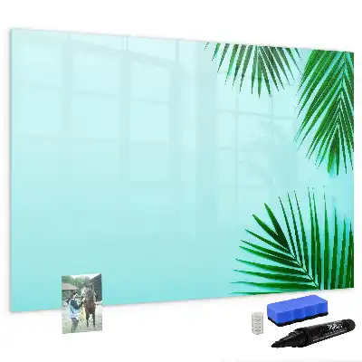 Magnettafel mit Motiv Exotische Blätter
