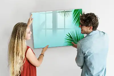 Magnettafel mit Motiv Exotische Blätter