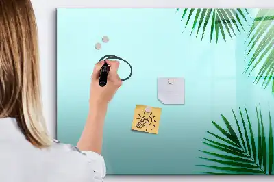 Magnettafel mit Motiv Exotische Blätter