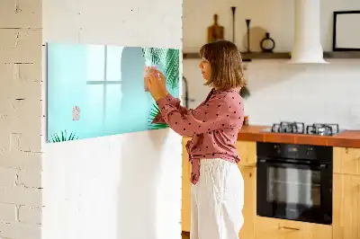 Magnettafel mit Motiv Exotische Blätter