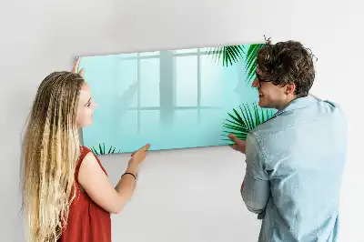 Magnettafel mit Motiv Exotische Blätter