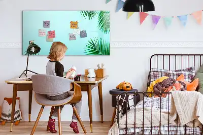 Magnettafel mit Motiv Exotische Blätter