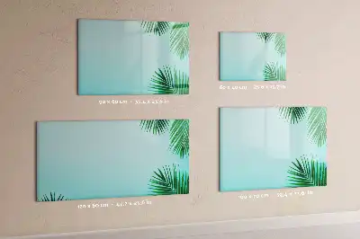 Magnettafel mit Motiv Exotische Blätter