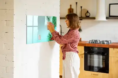 Magnettafel mit Motiv Exotische Blätter