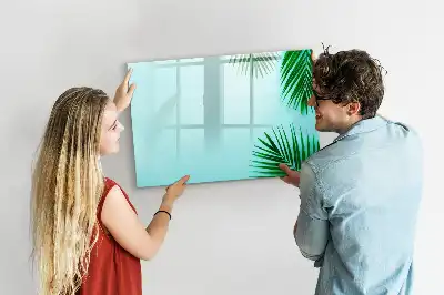 Magnettafel mit Motiv Exotische Blätter