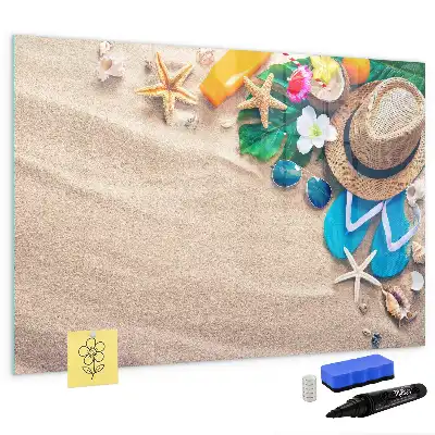 Beschreibbare Magnettafel als Sommerzubehör