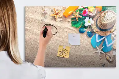 Beschreibbare Magnettafel als Sommerzubehör