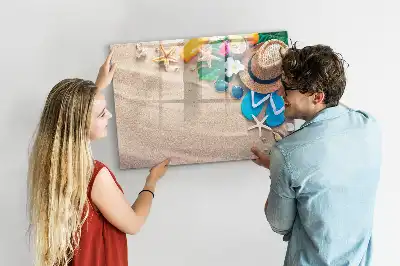 Beschreibbare Magnettafel als Sommerzubehör