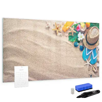 Beschreibbare Magnettafel als Sommerzubehör