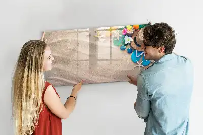 Beschreibbare Magnettafel als Sommerzubehör