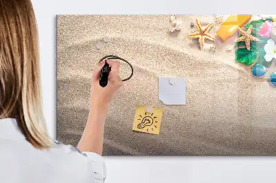 Beschreibbare Magnettafel als Sommerzubehör