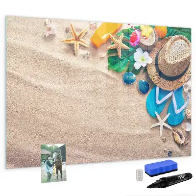 Beschreibbare Magnettafel als Sommerzubehör