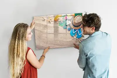 Beschreibbare Magnettafel als Sommerzubehör