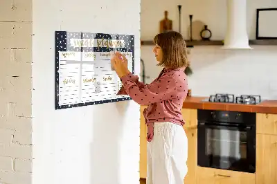 Himmlischer Mahlzeitenplaner beschreibbare Magnettafel