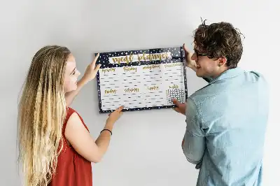 Himmlischer Mahlzeitenplaner beschreibbare Magnettafel