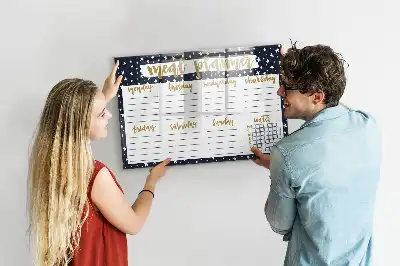 Himmlischer Mahlzeitenplaner beschreibbare Magnettafel