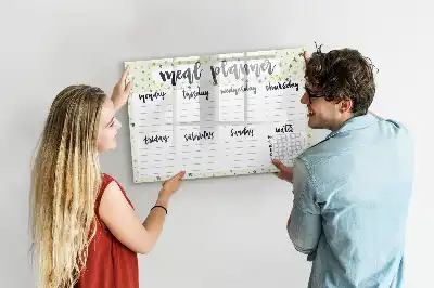 Schreib-Magnettafel Design Himmlisches Wochenmenü