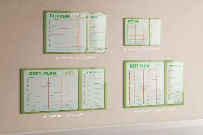 Beschreibbare Magnettafel für das Wochenmenü