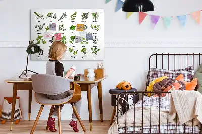 Schreib-Magnettafel mit dem Motiv Baumarten