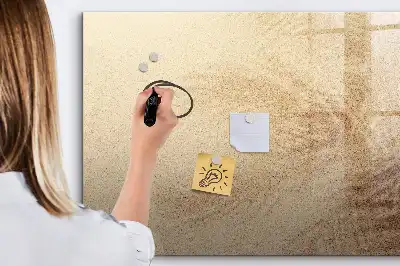 Schreib-Magnettafel mit Motiv abstrakte Blätter